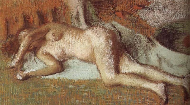 Edgar Degas After bath oil painting picture